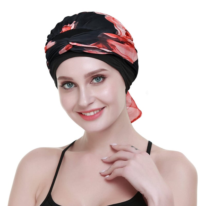 FocusCare Cancer Headwrap Scarf Caps For Women Chemo Sleep Beanie Party Headcover - Image 4